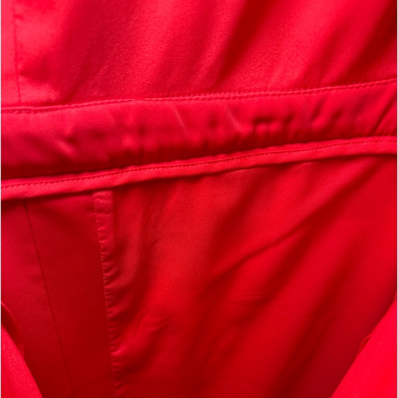 BCBGMaxAzria Open Back Watermelon Red Small Gown - Picture 5 of 8